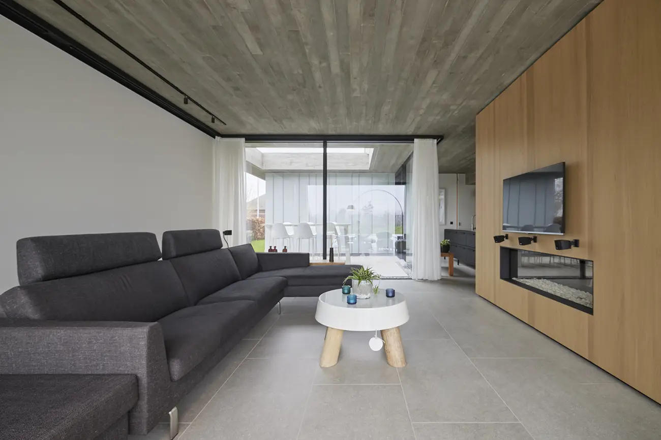 Contemporary house living area